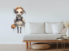 Load image into Gallery viewer, Halloween Spooky Creepy Gothic Scary Dolls Decor, Halloween Wall Decal, Halloween Party Decor