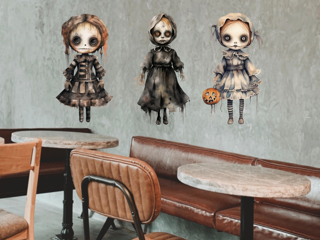 Creepy Crawlers Halloween Spooky Decal - Haunt Your Home with Spooktacular Decor