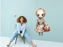 Load image into Gallery viewer, Creep out your space with a Dolls of Horror Halloween Decal - Spooky and Stylish!