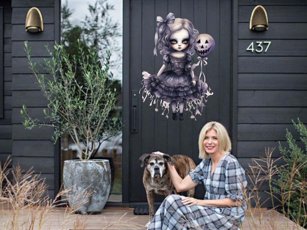 Eerie Horror Halloween Decal - Spine-chilling Vinyl Sticker for your Costume Party