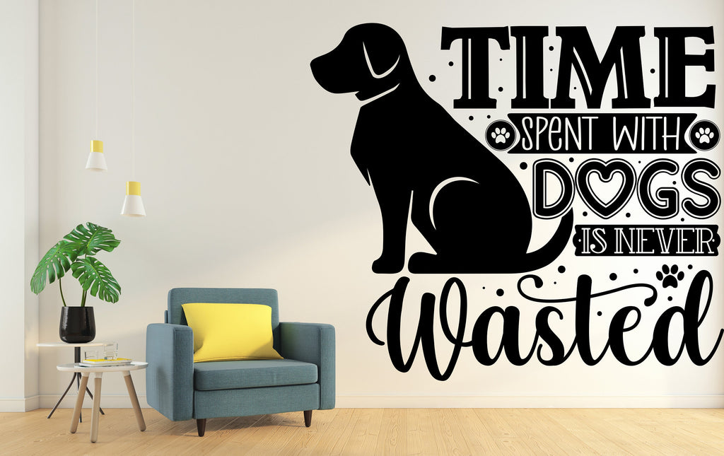 Dog wall decal Dog decor Dog kids Dog wall art Decal Dog Lover Gifts Animals Dog Quotes wall decal Dog Wall Pet Decals Stickers Vinyl 016LU