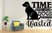 Load image into Gallery viewer, Dog wall decal Dog decor Dog kids Dog wall art Decal Dog Lover Gifts Animals Dog Quotes wall decal Dog Wall Pet Decals Stickers Vinyl 016LU