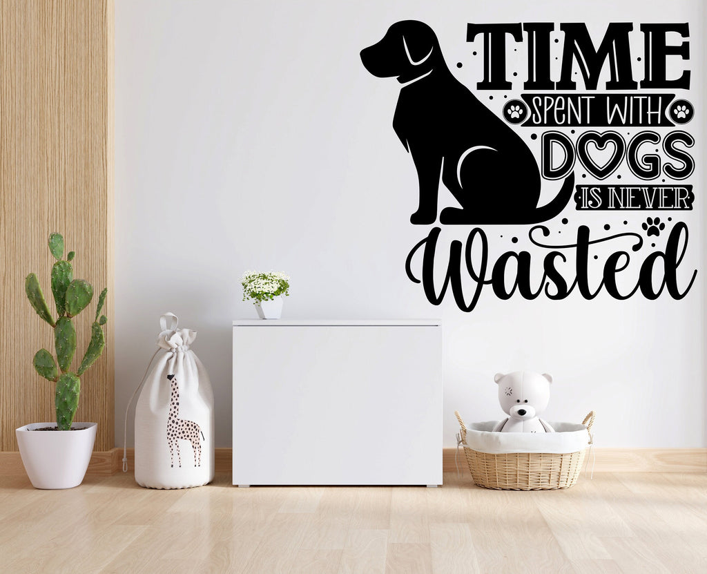 Dog wall decal Dog decor Dog kids Dog wall art Decal Dog Lover Gifts Animals Dog Quotes wall decal Dog Wall Pet Decals Stickers Vinyl 016LU