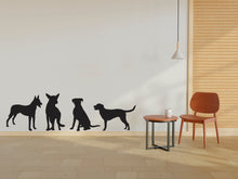 Load image into Gallery viewer, Dog wall decal Dog decor Dog kids Dog wall art Decal Dog Lover Animals Pet wall decal Dog Themed Wall decor Wall Decals Stickers Vinyl 019LU