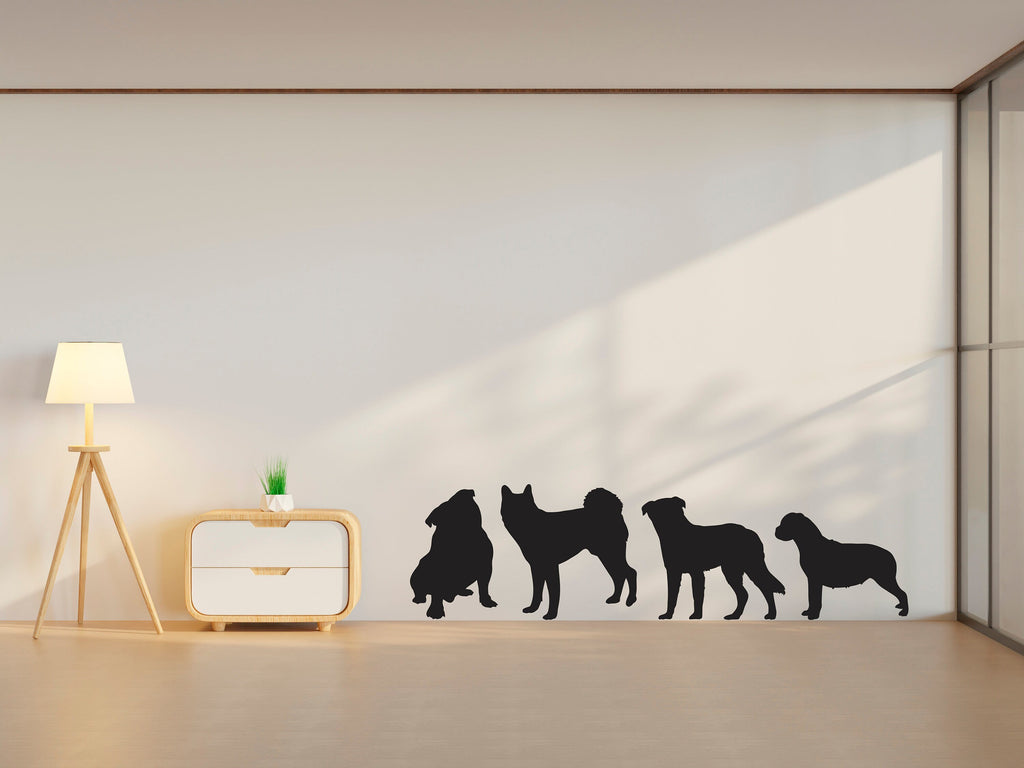 Dog wall decal Dog decor Dog kids Dog wall art Decal Dog Lover Animals Pet wall decal Dog Themed Wall decor Wall Decals Stickers Vinyl 020LU