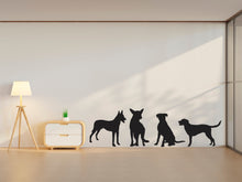 Load image into Gallery viewer, Dog wall decal Dog decor Dog kids Dog wall art Decal Dog Lover Animals Pet wall decal Dog Themed Wall decor Wall Decals Stickers Vinyl 019LU