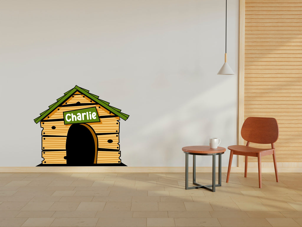 Dog wall decal Dog decor Dog house kennel Dog wall art Decal Dog Lover Animals Pet wall decal Dog Theme Wall decor Wall Stickers Vinyl 021LU