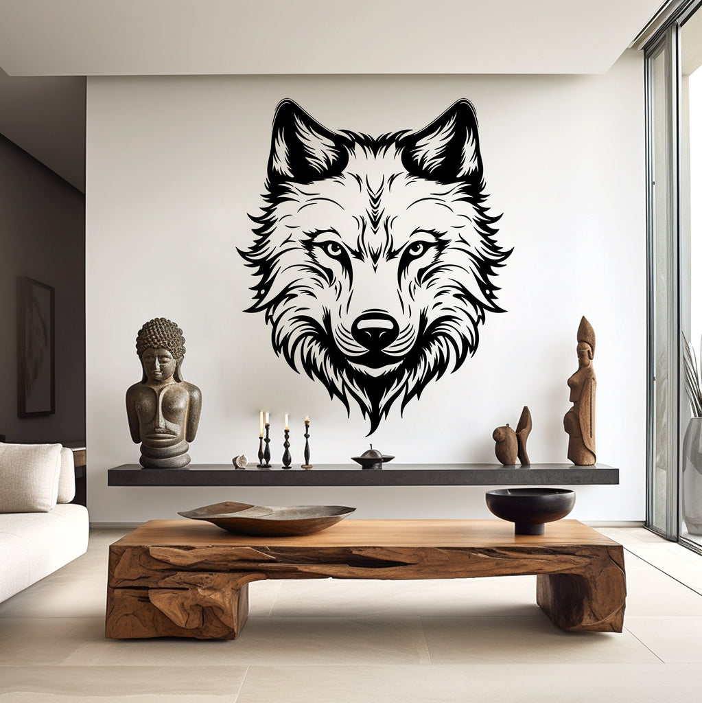 Wolf Wall Decal, Wolf Wall Art, Wolf Room Wall Decor Wolf Room Wall Sticker Wolf Wall Decor Animals Stickers 035RS