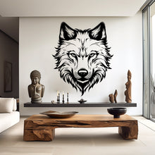 Load image into Gallery viewer, Wolf Wall Decal, Wolf Wall Art, Wolf Room Wall Decor Wolf Room Wall Sticker Wolf Wall Decor Animals Stickers 035RS