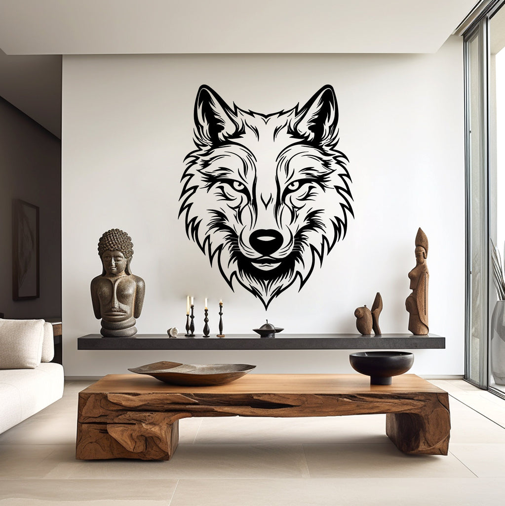 Wolf Wall Decal, Wolf Wall Art, Wolf Room Wall Decor Wolf Room Wall Sticker Wolf Wall Decor Animals Stickers 036RS
