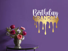 Load image into Gallery viewer, Birthday party sign, happy birthday sign, birthday decor, gift for mom, birthday wall decor, birthday dad, mom, birthday grandma, grandpa