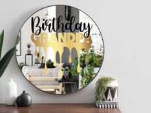 Load image into Gallery viewer, Birthday party sign, happy birthday sign, birthday decor, gift for mom, birthday wall decor, birthday dad, mom, birthday grandma, grandpa
