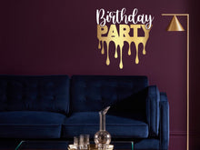Load image into Gallery viewer, Birthday party sign, queen birthday decor, prince decor, birthday wall decor, birthday princess decor, glam decor, prince birthday decal