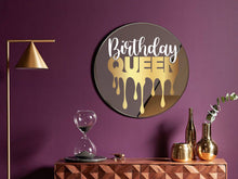 Load image into Gallery viewer, Birthday party sign, queen birthday decor, prince decor, birthday wall decor, birthday princess decor, glam decor, prince birthday decal