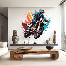 Load image into Gallery viewer, Motocross Wall Decor, Motocross Wall Decals, Ride Wall Art, Stickers Bedroom Motocross Wall Vinyl Nursery Wall Decals Art 004RS