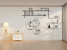 Load image into Gallery viewer, Library vinyl wall art decals, book shelves decor, library wall decal, education decals, reading room, nurseries, school, kids gifts 002LU