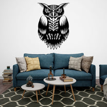 Load image into Gallery viewer, Owl wall decal Owl Wall Art Tattoo Sticker Bird Stickers Owl vinyl Wall Nature Vinyl Wall Decal Kids Bedroom Nursery Owl Mural 084LU