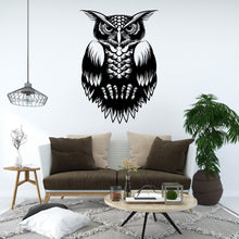 Load image into Gallery viewer, Owl wall decal Owl Wall Art Tattoo Sticker Bird Stickers Owl vinyl Wall Nature Vinyl Wall Decal Kids Bedroom Nursery Owl Mural 084LU