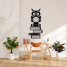 Load image into Gallery viewer, Library Owl Book Wall Decal, Library Vinyl Wall Art Decals, Education Decals, Kids Room Kids Gifts, Reading Room, Nurseries, Owl Decal 086LU