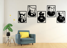 Load image into Gallery viewer, Guitar wall decal, Guitar wall sticker, Guitar wall art, Music gifts wall art, Music stylish decoration, Music studio wall vinyl decor 012LU