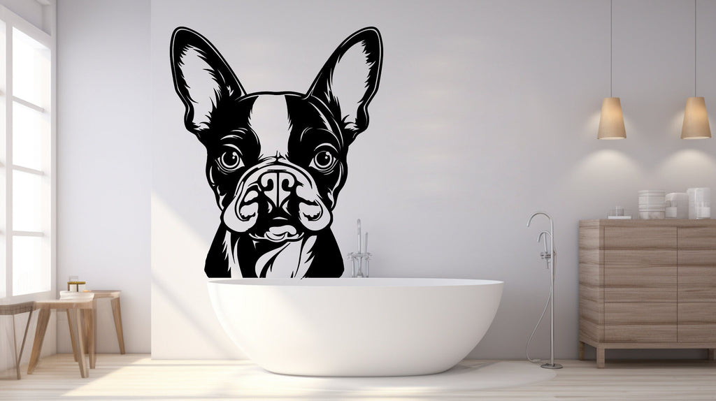Dog wall decal Dog decor Dog kids Dog wall art Decal Dog Lover Animals anime wall decal Dog Wall Bathroom Wall Decals Stickers Vinyl 009RS