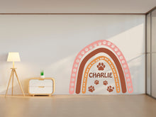 Load image into Gallery viewer, Dog wall decal Dog Boho house decor Dog kids Dog Boho Arch wall art Decal Dog Lover Gift Pet wall decal Dog Wall Decals Stickers Vinyl 015LU