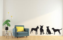 Load image into Gallery viewer, Dog wall decal Dog decor Dog kids Dog wall art Decal Dog Lover Animals Pet wall decal Dog Themed Wall decor Wall Decals Stickers Vinyl 019LU
