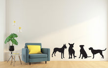 Load image into Gallery viewer, Dog wall decal Dog decor Dog kids Dog wall art Decal Dog Lover Animals Pet wall decal Dog Themed Wall decor Wall Decals Stickers Vinyl 019LU