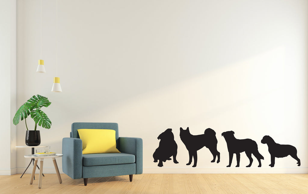 Dog wall decal Dog decor Dog kids Dog wall art Decal Dog Lover Animals Pet wall decal Dog Themed Wall decor Wall Decals Stickers Vinyl 020LU