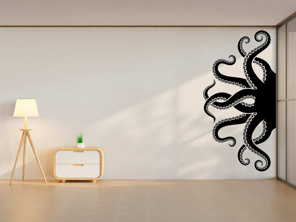 Octopus Wall Decor, Octopus Wall Decals, Tentacles Wall Art, Stickers Bedroom Octopus Wall Vinyl Tentacles Nursery Wall Decals Art 012RS