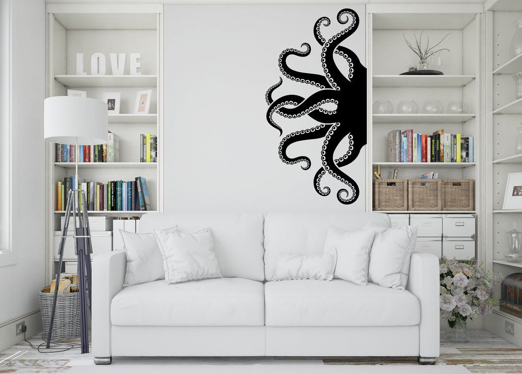 Octopus Wall Decor, Octopus Wall Decals, Tentacles Wall Art, Stickers Bedroom Octopus Wall Vinyl Tentacles Nursery Wall Decals Art 012RS