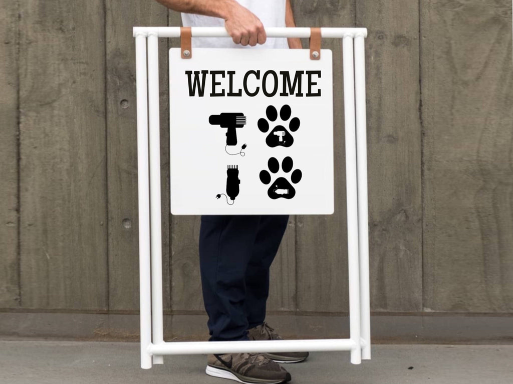 Grooming salon decor, groomer decal, pets animal wall decals, veterinary clinic decor, gift for groomer, groom salon decor, groomer lover