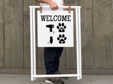 Load image into Gallery viewer, Grooming salon decor, groomer decal, pets animal wall decals, veterinary clinic decor, gift for groomer, groom salon decor, groomer lover
