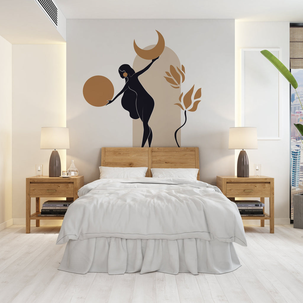 Boho Wall Decal, Bed Arch Sticker, Hedboard Wall Decal, Arch Wall Decal, Arch Wall Decal Sticker, Wall Decal, Super King Bed Arch 101LU