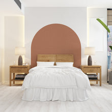 Load image into Gallery viewer, Boho Texture Look Wall Decal, Bed Arch Sticker, Hedboard Wall Decal, Arch Wall Decal, Arch Wall Decal Sticker, Super King Bed Arch 102LU