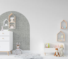 Load image into Gallery viewer, Boho Textured Look Wall Decal, Bed Arch Sticker, Hedboard Wall Decal, Arch Wall Decal, Arch Wall Decal Sticker, Super King Bed Arch 103LU