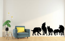 Load image into Gallery viewer, Wolf wall decal, Howling Wolf Wall Art Decor Sticker, Wolves Pack Vinyl Decal Sticker, Animals Wall vinyl Nursery Wild Pet Murals 027LU