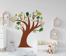 Load image into Gallery viewer, Library Tree Wall Art Decals, Library Wall Decal, Education Decals, Kids Room, Reading room, Nurseries, School, Kids Gifts, Dorm Room 106LU