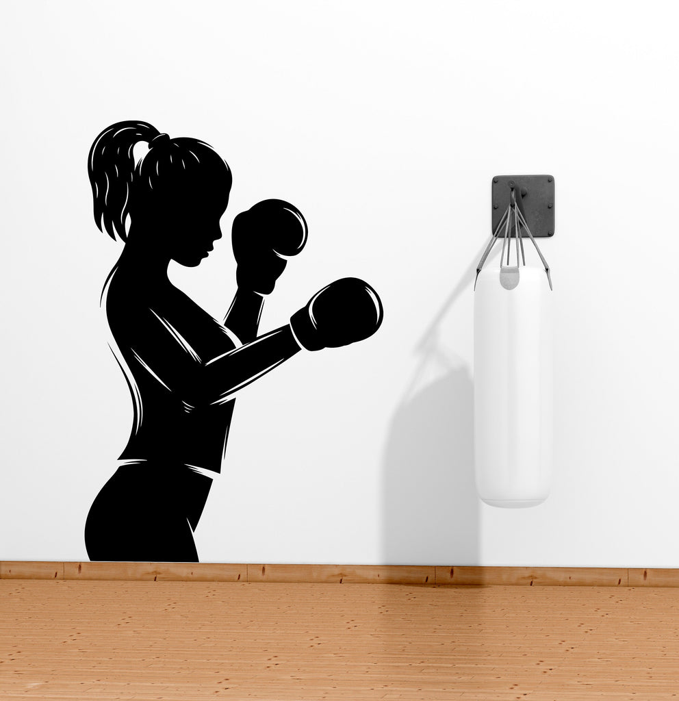Gym Wall Decor Fitness Girl Motivation Wall Art Woman Gym Wall Decals Crossfit Wall Decal Crossfit Gifts Home Gym Wall Sticker Gym 034LU
