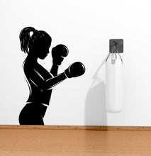 Load image into Gallery viewer, Gym Wall Decor Fitness Girl Motivation Wall Art Woman Gym Wall Decals Crossfit Wall Decal Crossfit Gifts Home Gym Wall Sticker Gym 034LU