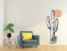 Load image into Gallery viewer, Cactus wall decal, Desert Wall Vinyl Sticker Decal, Cactus Desert Wall Decoration-Floral Leaves Wall Decal, Wall Decor 025RS