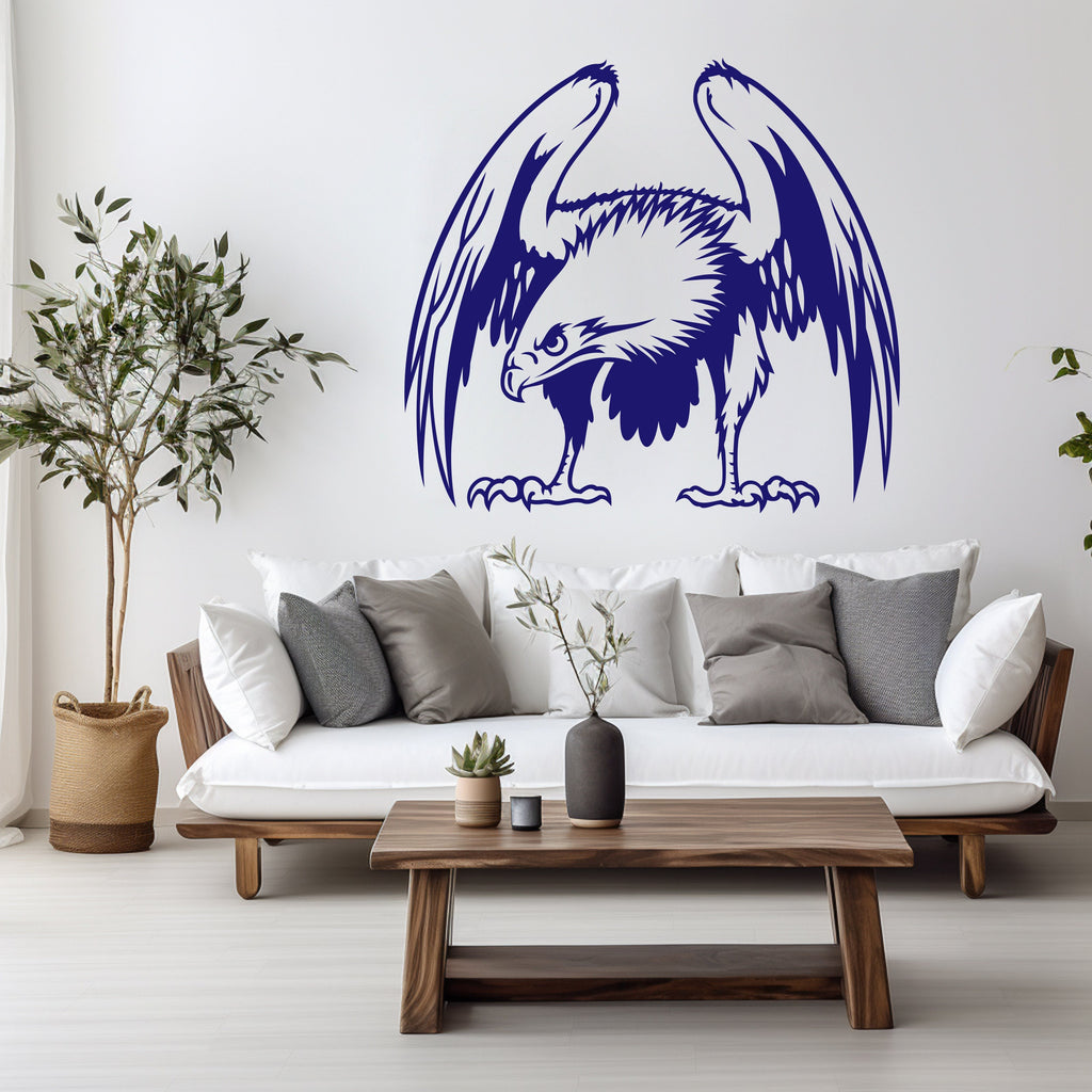 Eagle Wall Decor, Bald Eagle Wall Decals, Eagle Wall Art, Stickers Bedroom Eagle Wall Vinyl Eagle Nursery Wall Decals Art 030RS