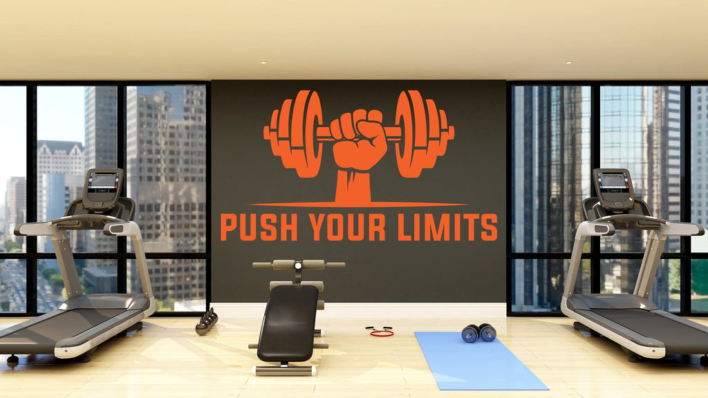 Fitness Wall Art Decor Gym Wall Decals Crossfit Wall Decal Crossfit Gifts Home Gym Wall Sticker Squat Motivational Quote Wall Decal 035LU
