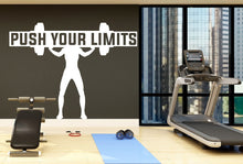 Load image into Gallery viewer, Fitness Wall Art Decor Gym Wall Decals Crossfit Wall Decal Crossfit Gifts Home Gym Wall Sticker Squat Motivational Quote Wall Decal 036LU