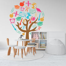 Load image into Gallery viewer, Library Tree School Wall Art Decals, Library Wall Decal, Education Decals, Kids Room, Reading Room, Nurseries, Kids Gifts, Dorm Room 111LU