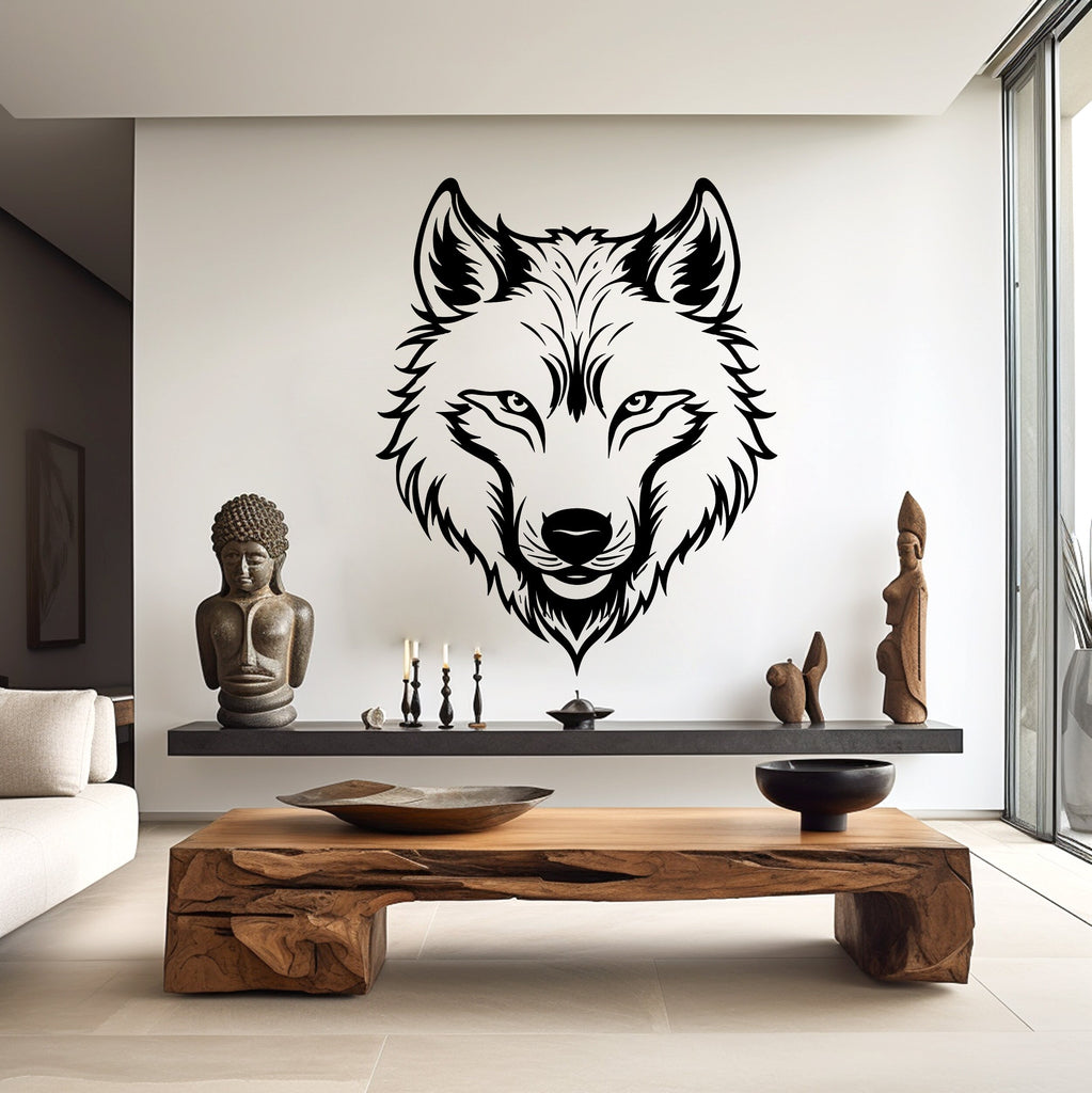 Wolf Wall Decal, Wolf Wall Art, Wolf Room Wall Decor Wolf Room Wall Sticker Wolf Wall Decor Animals Stickers 034RS