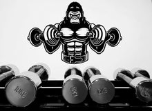 Load image into Gallery viewer, Gym Wall Decal Fitness Wall Art Monster Gorilla Decor Crossfit Wall Decal Crossfit Gifts Home Gym Wall Sticker Motivational Wall Decal 042LU