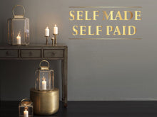 Load image into Gallery viewer, Motivational quote, affirmation decor, gift for boss, christmas gift, gold decor, women owned business, office decor, confidence, mirror