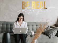 Load image into Gallery viewer, Motivational quote, affirmation decor, gift for boss, christmas gift, gold decor, women owned business, office decor, confidence, mirror