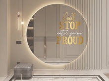 Load image into Gallery viewer, Motivational quote, affirmation decor, gift for boss, christmas gift, gold decor, women owned business, office decor, confidence, mirror